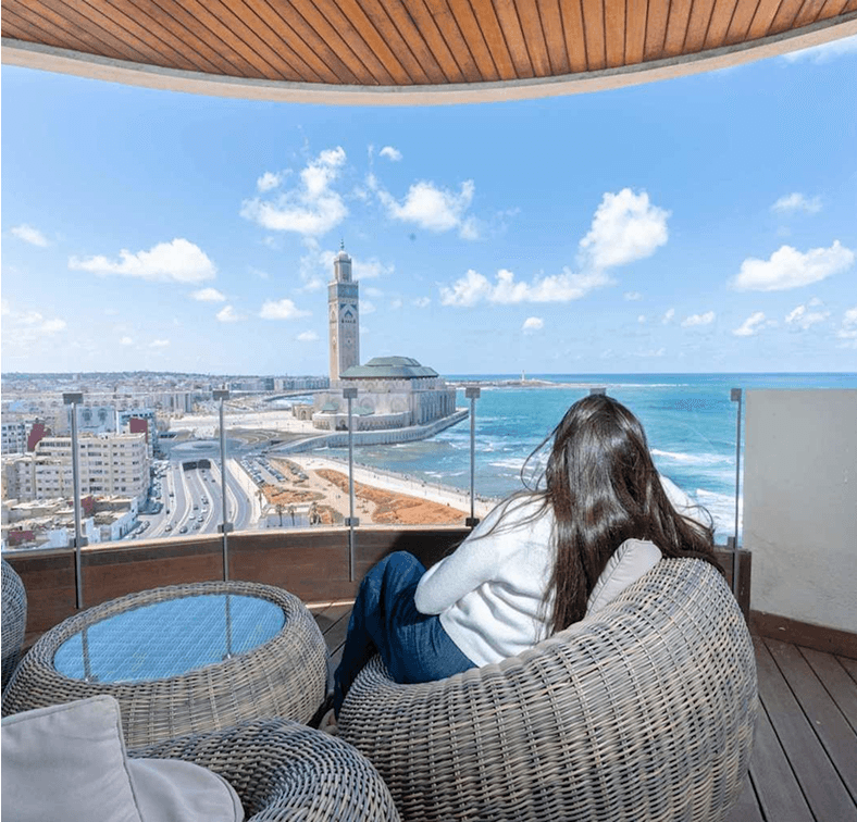 Casablanca view with balcony